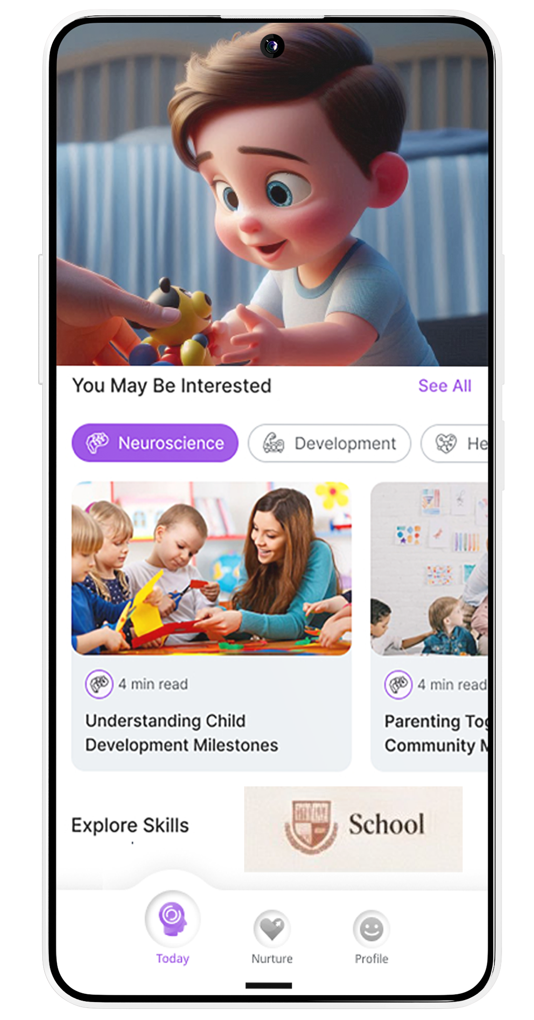 Neurofrog app for schools
